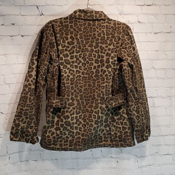 Good American green leopard utility jacket - Picture 6 of 11